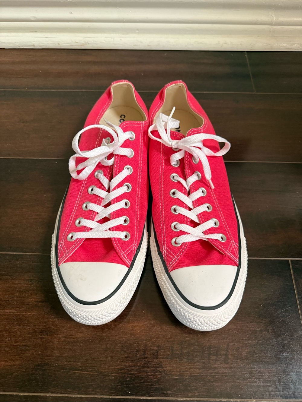 Converse Women's Hot Pink Low Top Canvas Athletic Sneakers